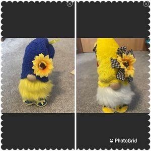 Yellow sunshine flower decoration gnomes